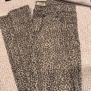 Cheetah print jeans